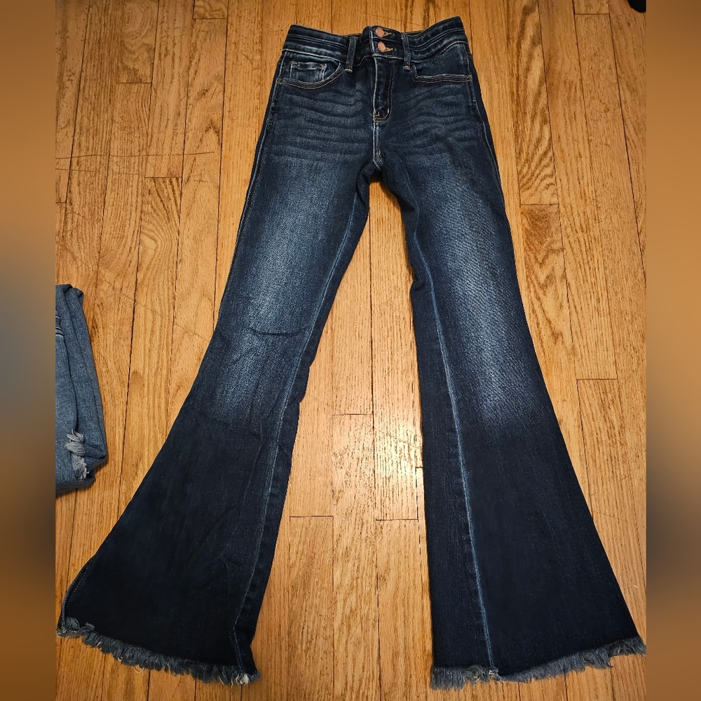 KanCan girl's Flare leg jeans